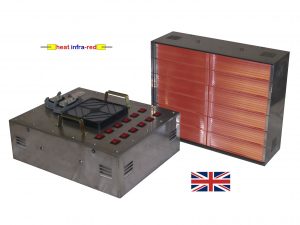 12kW Medium-wave Infra-red Process Heater module with switches