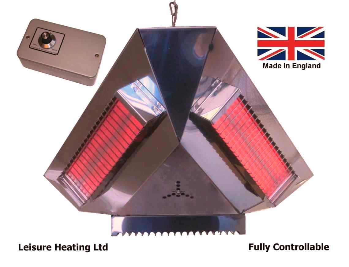 3000W Infra-red Pendant Heater with Variable Controller