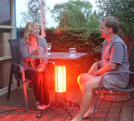 Infra-red table heating