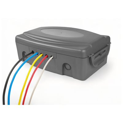 Weatherproof Outdoor Connection Box (Grey)
